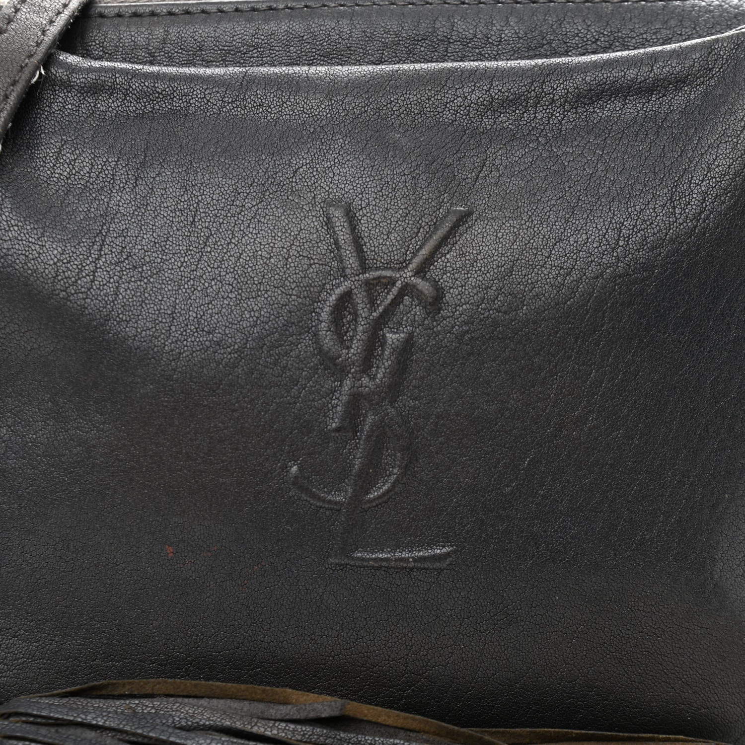 Saint Laurent Lambskin Monogram Small Lou Camera Bag Asphalt 8 of 18