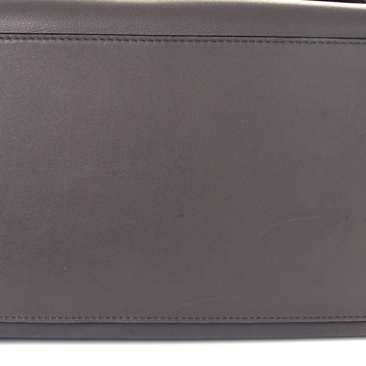 Celine Crocodile Embossed Nubuck Medium Trapeze Grey 24 of 24