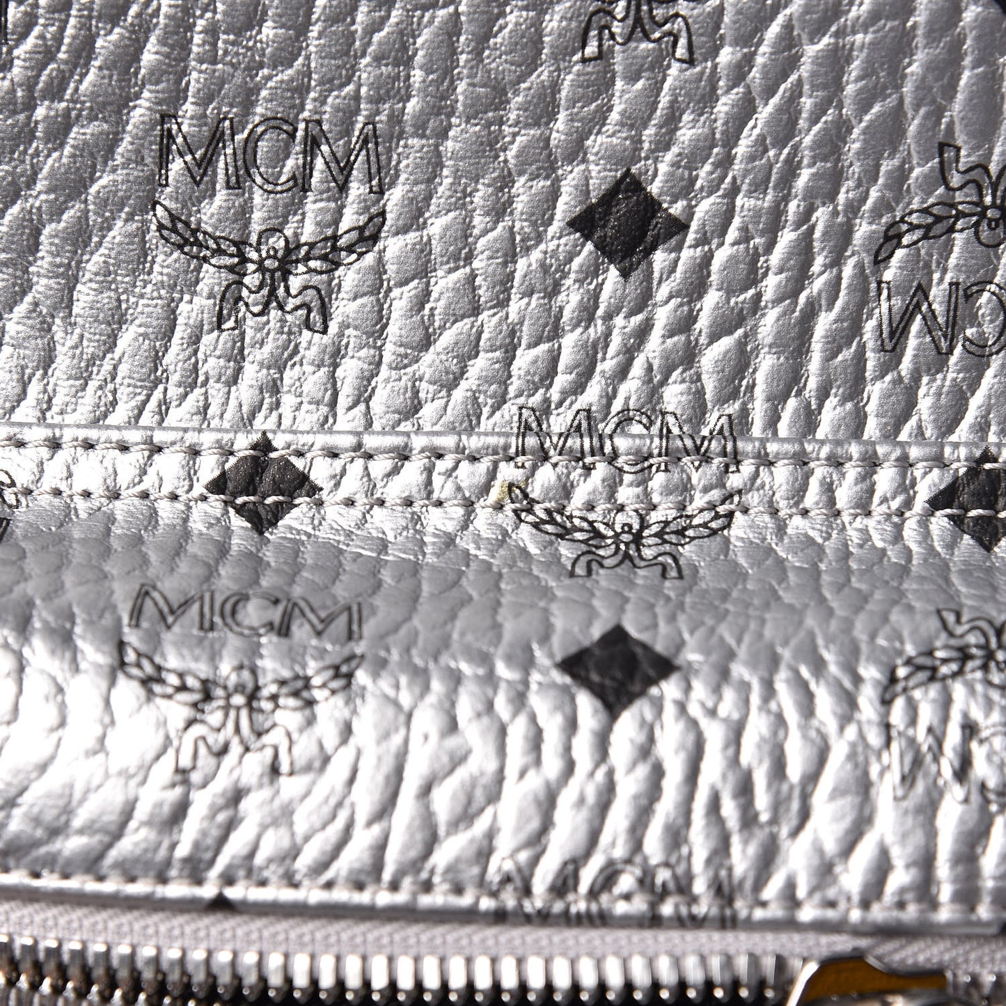 Metallic Visetos Medium Side Stud Stark Backpack Berlin Silver