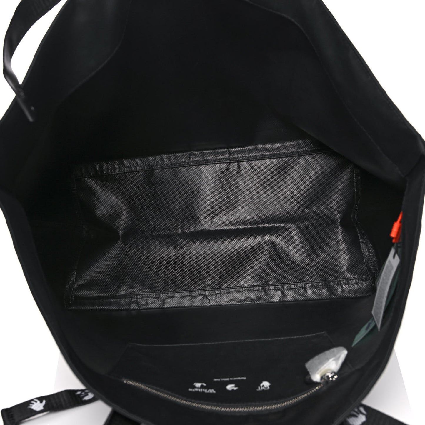Nylon Sculpture Tote Bag Black