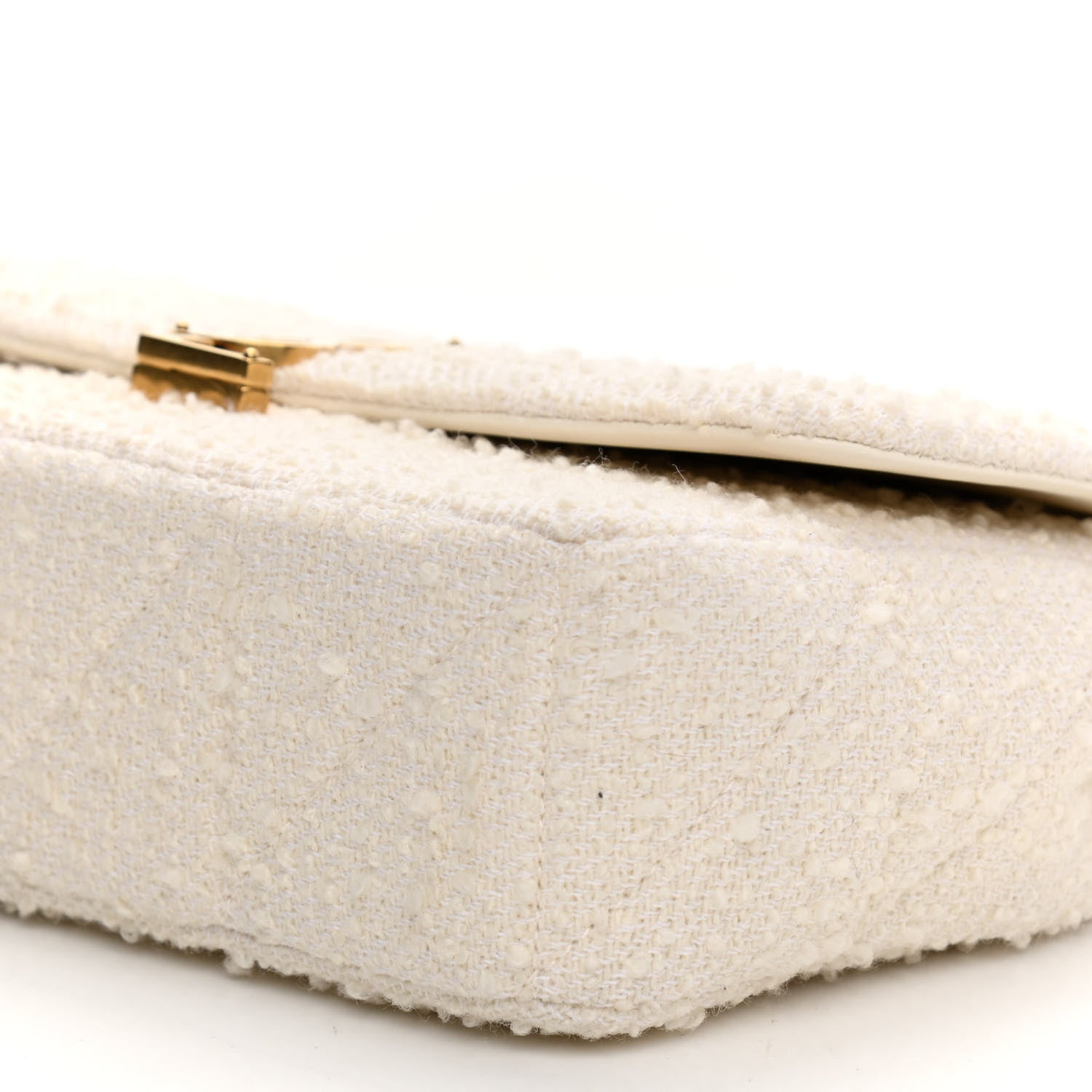 Saint Laurent Boucle Tweed Monogram Medium Jamie White 10 of 10