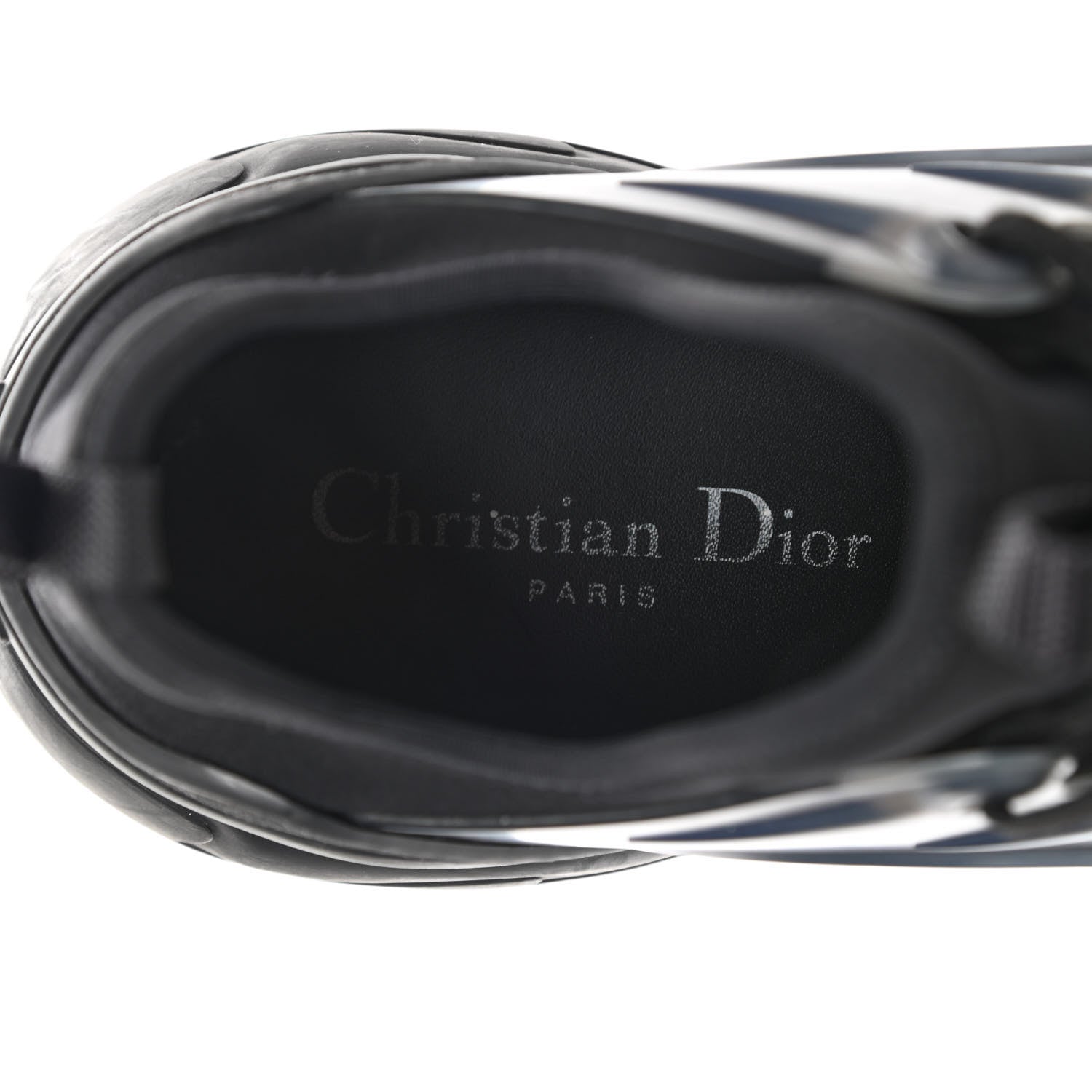 Christian Dior Neoprene Rubber Womens D-Connect Sneakers 38 Black 7 of 11