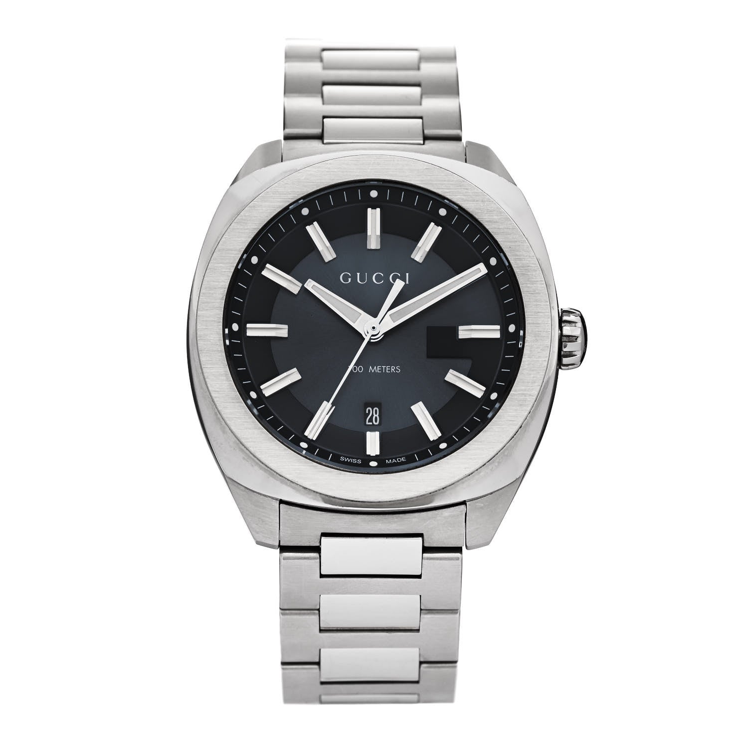 Gucci Stainless Steel 40mm GG2570 Quartz Watch Blue 1 of 5