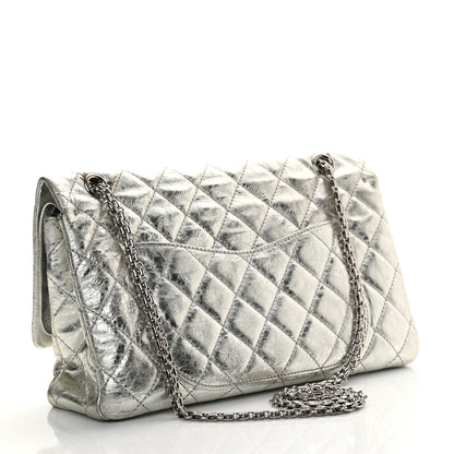 Chanel Metallic Aged Calfskin Quilted 2.55 Reissue 227 Flap Silver 3 of 20