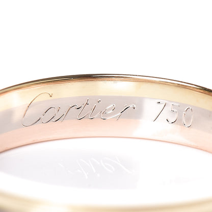 Cartier 18K Pink White Yellow Gold 3.5mm Vendome Louis Cartier Wedding Band Ring 48 4.5 6 of 7
