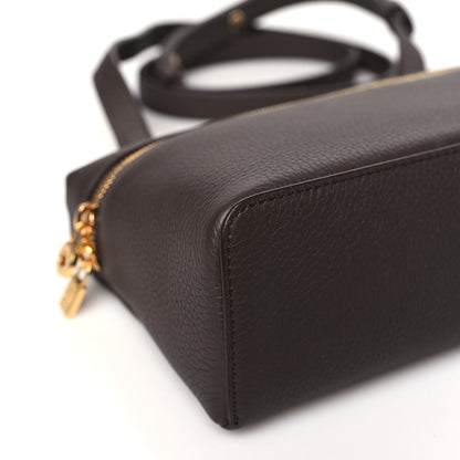 Loro Piana Grained Calfskin L19 Extra Pocket Pouch Dark Chocolate Liquorice 8 of 10