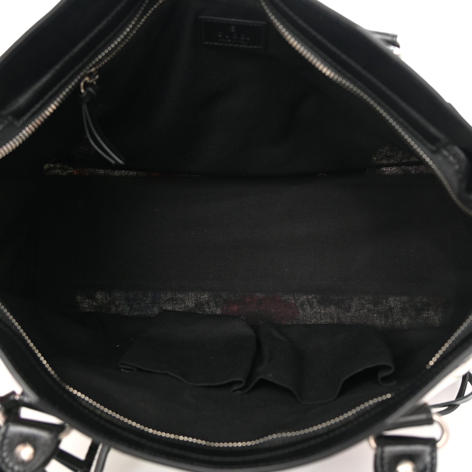 Balenciaga X GUCCI Canvas Azalea Calfskin Flora Logo Print Neo Classic Silver Hardware Medium City White Multicolor Black 5 of 12