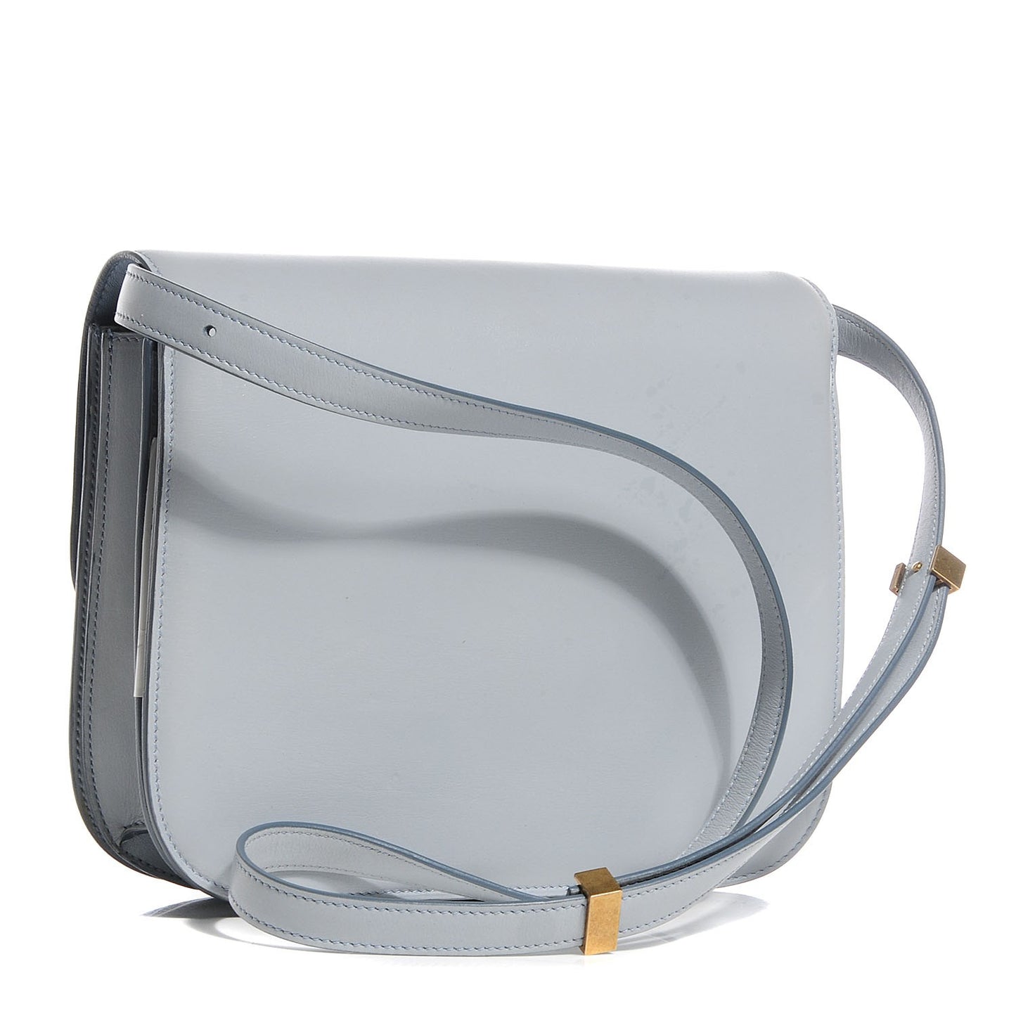 Smooth Calfskin Medium Classic Box Flap Bag in Sky