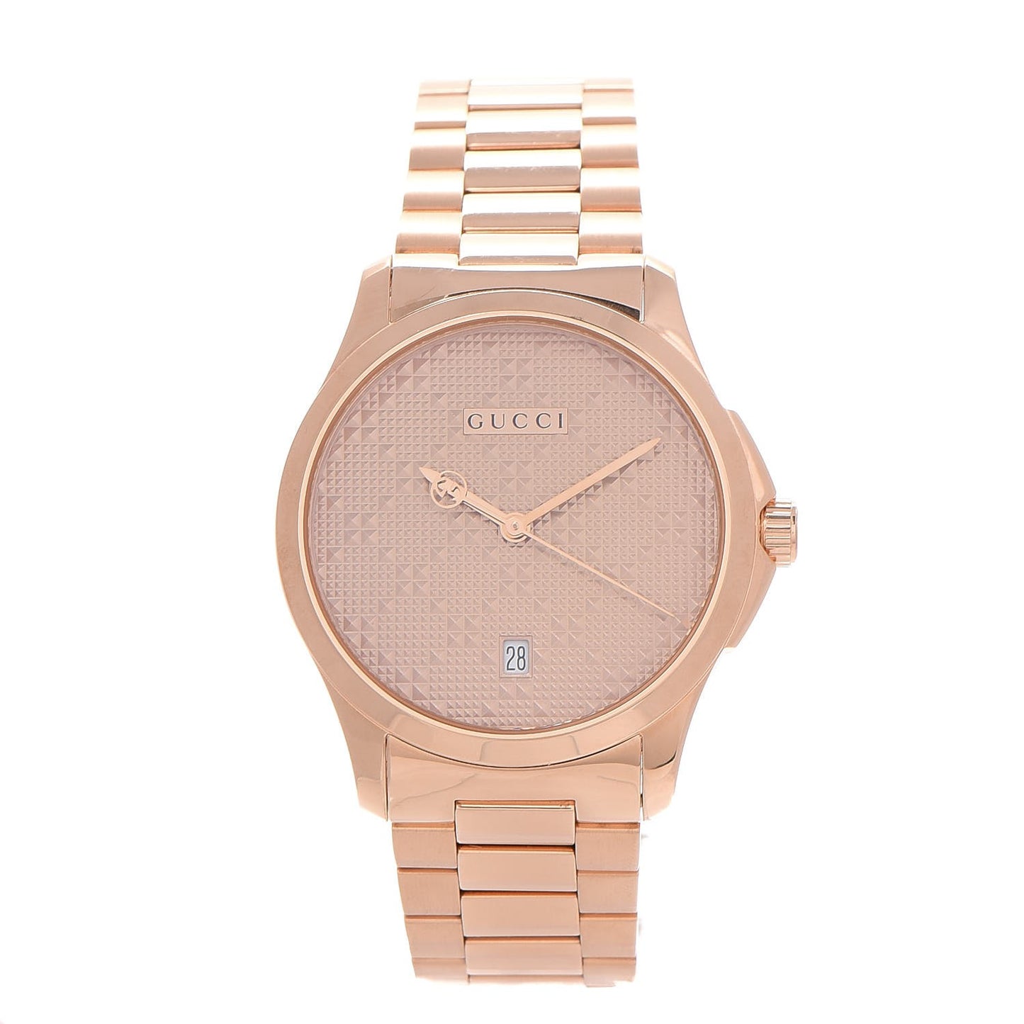 Stainless Steel 38mm G-Timeless Diamante Quartz Watch Rose
