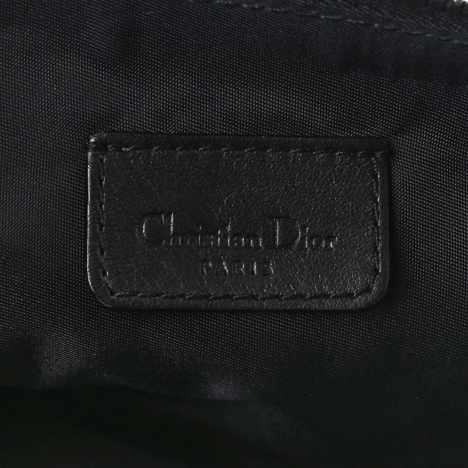 Christian Dior Monogram Mini Saddle Pochette Black 6 of 10