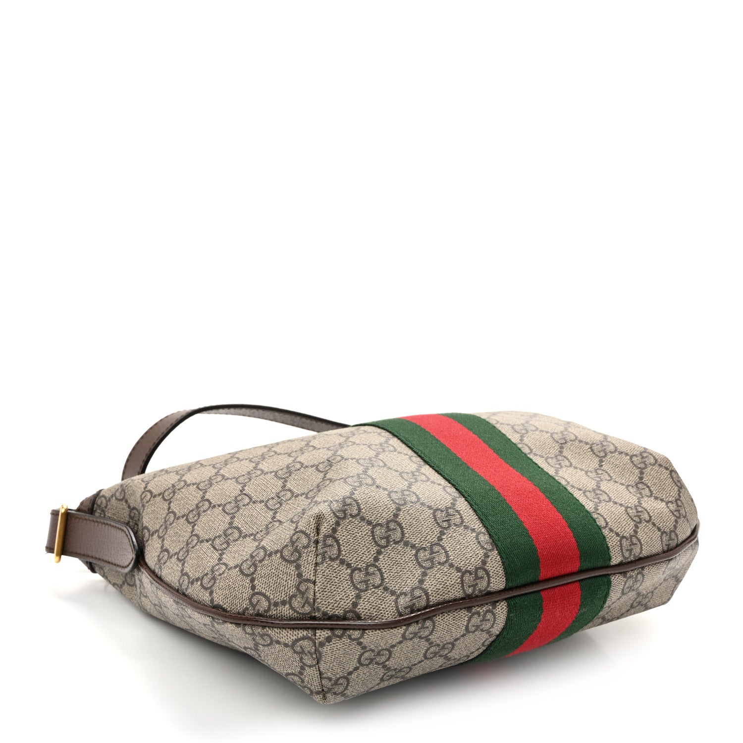 Gucci GG Supreme Monogram Web Small Ophidia Half Moon Hobo Brown 4 of 11