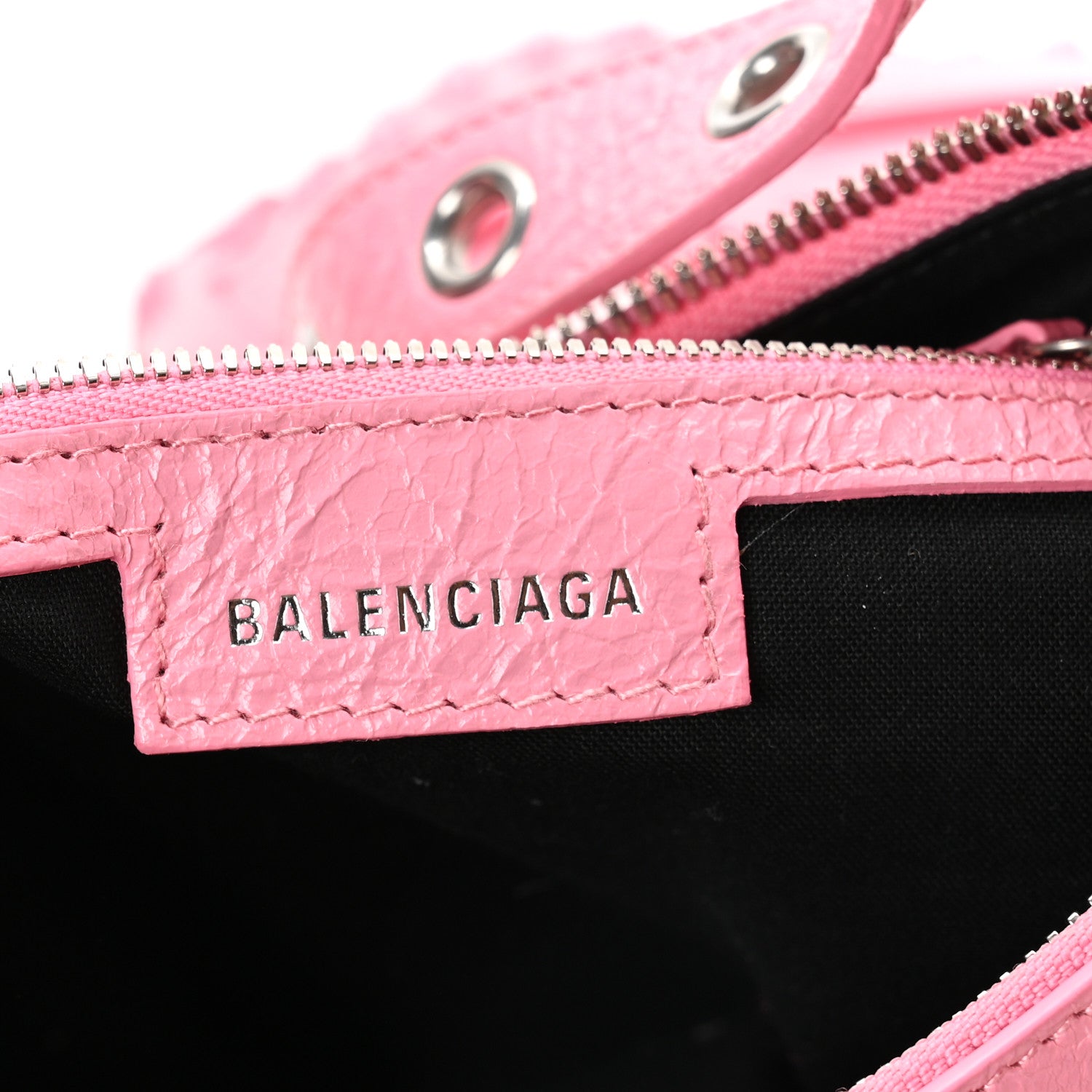 Balenciaga Agneau Arena Small Le Cagole Shoulder Bag Sweet Pink 7 of 11
