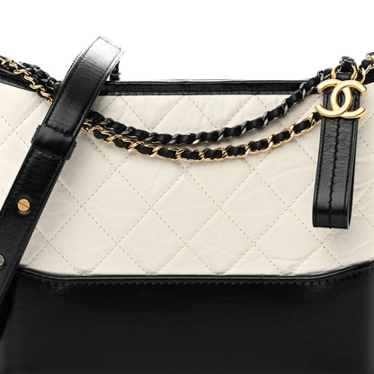 Chanel Aged Calfskin Quilted New Medium Gabrielle Hobo White 7 of 13