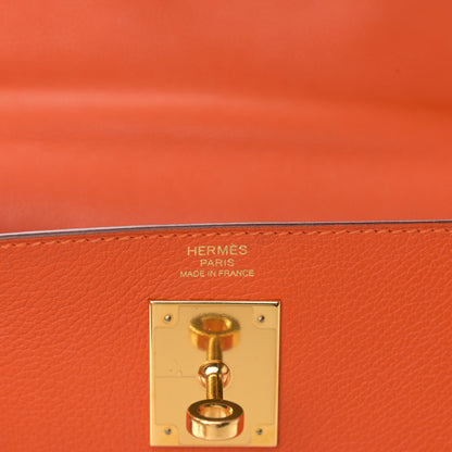 Hermes Evercolor Kelly Retourne 28 Orange 6 of 15