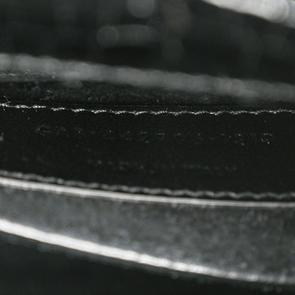 Saint Laurent Calfskin Crocodile Embossed Medium Monogram Sunset Black 7 of 12