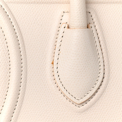 Celine Grained Calfskin Medium Phantom Luggage Cream 6 of 11