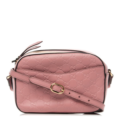 Gucci Guccissima Signature Small Camera Bag Rose Baby Candy 1 of 7