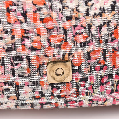 Fendi ENDI Zucchino Vitello Floral Studded Forever Mama Baguette Rosa Papaya Rosa Confetto 8 of 17