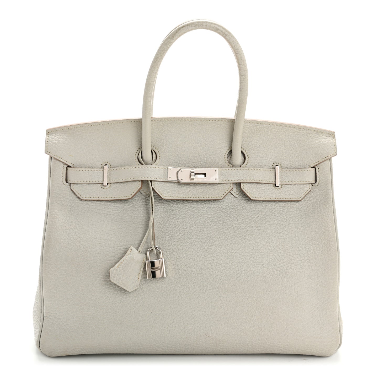 Taurillon Clemence Birkin 35 Gris Perle