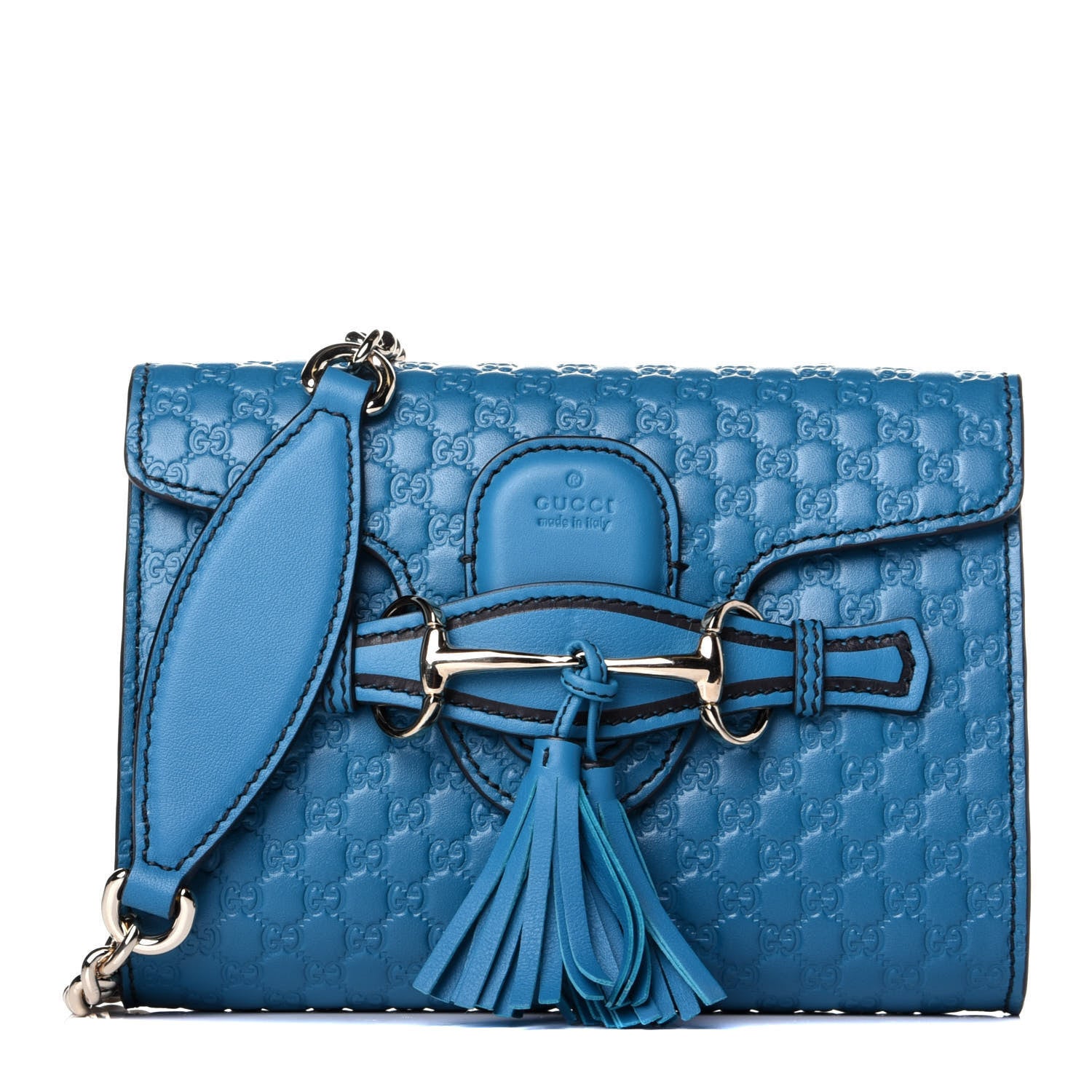 Gucci Microguccissima Mini Emily Shoulder Bag Deep Cobalt 1 of 10