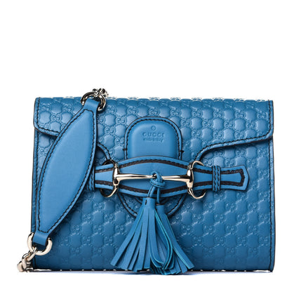 Gucci Microguccissima Mini Emily Shoulder Bag Deep Cobalt 1 of 10