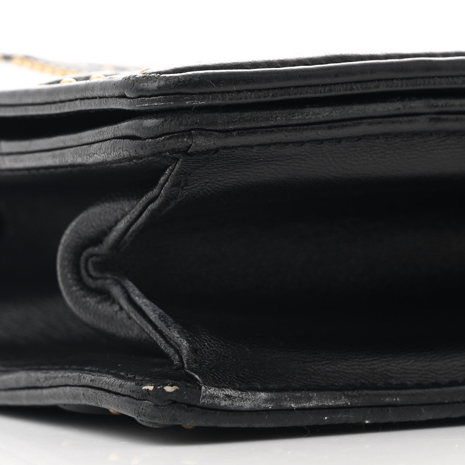 Christian Dior Lambskin Studded Medium Diorama Flap Bag Black 10 of 11
