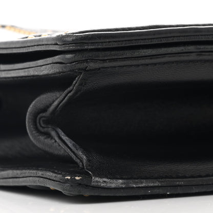 Christian Dior Lambskin Studded Medium Diorama Flap Bag Black 10 of 11