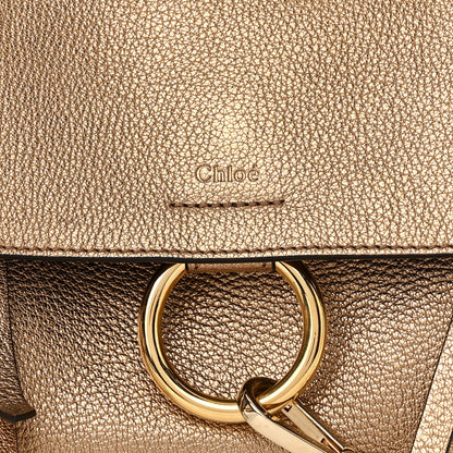Chloe Metallic Calfskin Mini Faye Day Shoulder Bag Gold 8 of 10