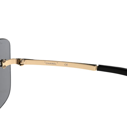 Chanel Frameless Shield Sunglasses 71433 Black 5 of 8