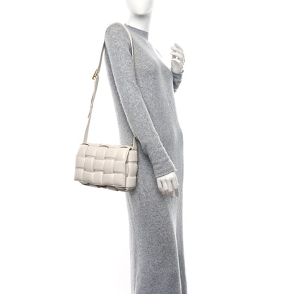 Bottega Veneta Nappa Maxi Intreccio Padded Cassette Crossbody Bag Chalk 3 of 11