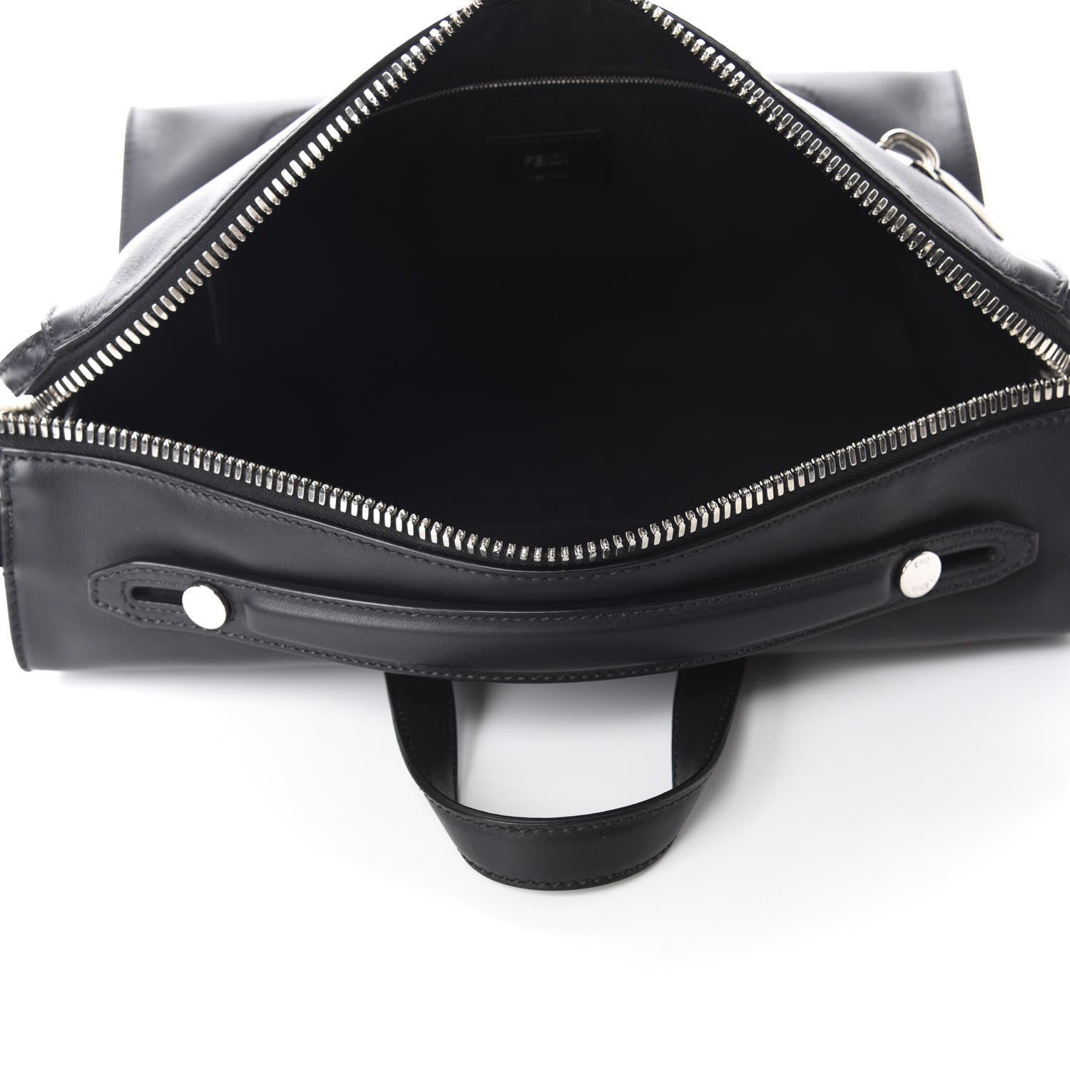Fendi Calfskin Monster Eyes Lui Urban Briefcase Black 5 of 10