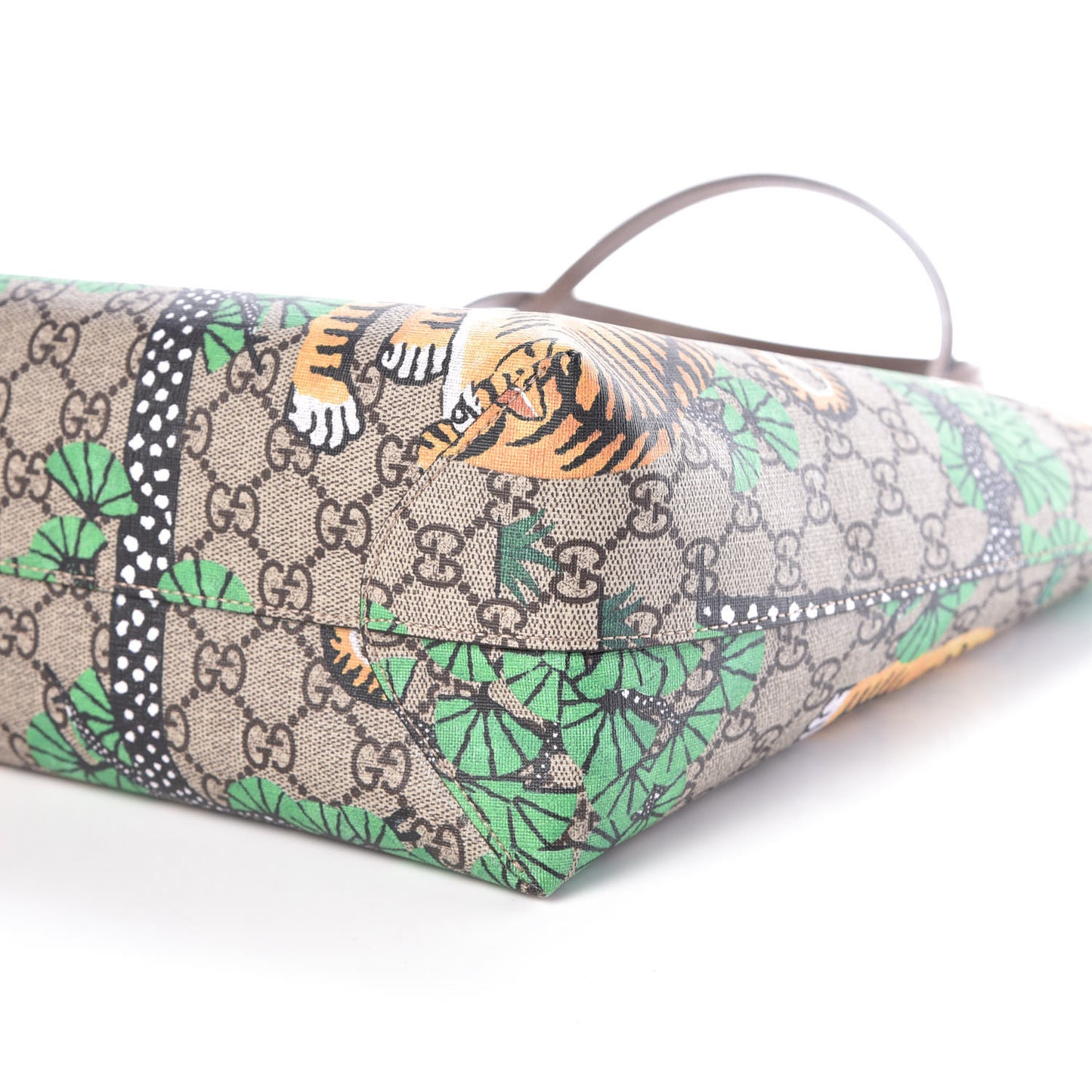 GG Supreme Monogram Bengal Medium Shopping Tote Beige Yard