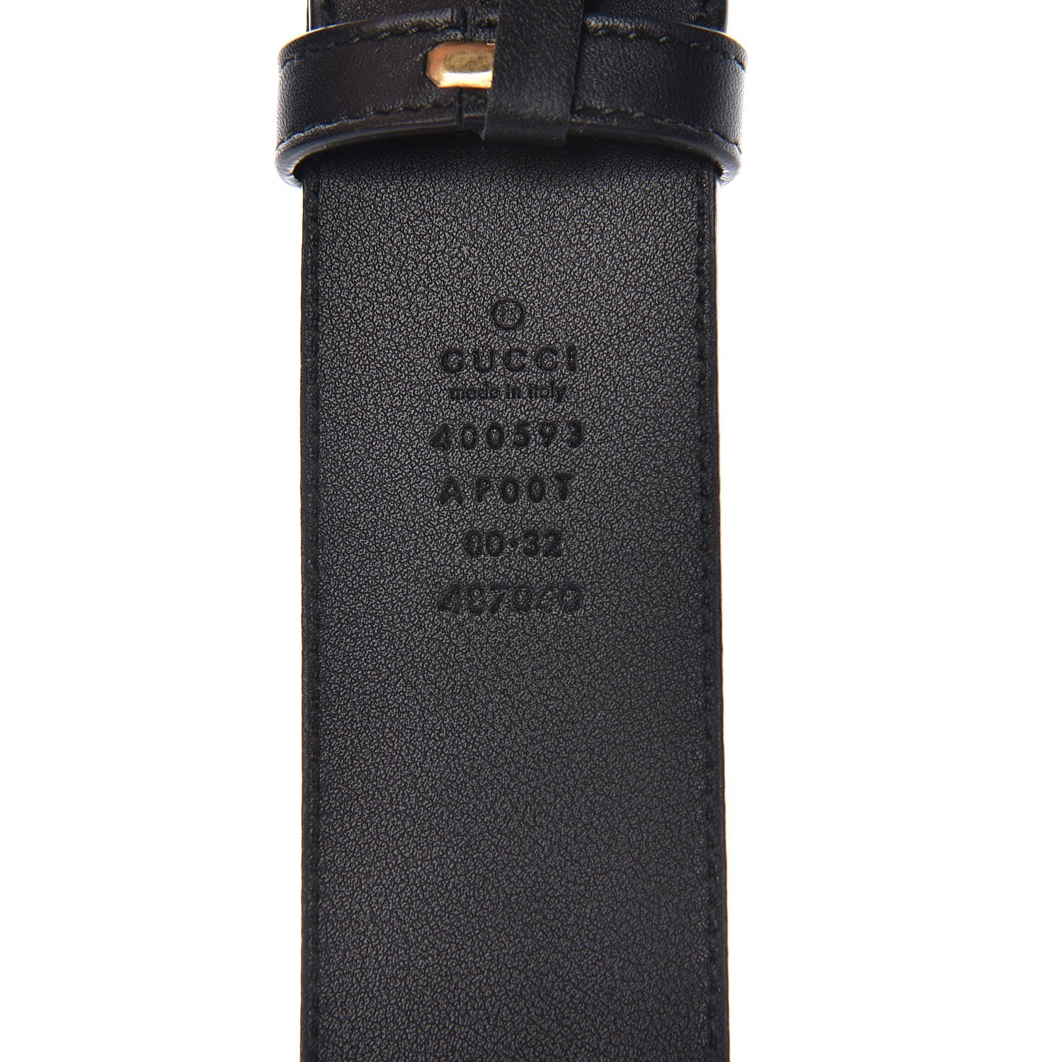 Gucci Calfskin Double G 40mm Belt 80 32 Black 4 of 6
