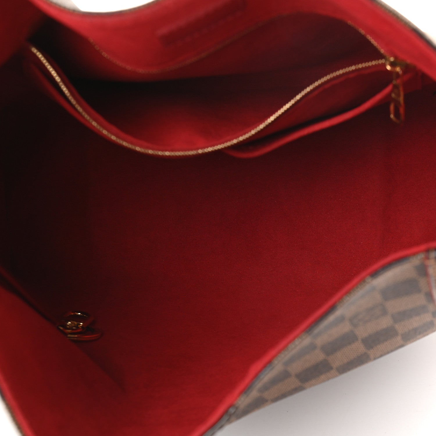 Louis Vuitton Damier Ebene Caissa Hobo Cherry 5 of 10