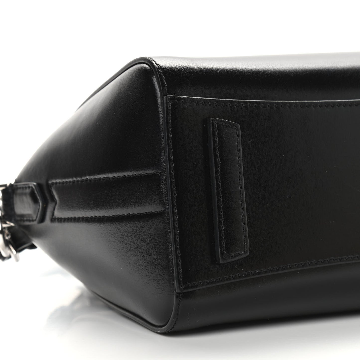 Shiny Lord Calfskin Mini Antigona Black