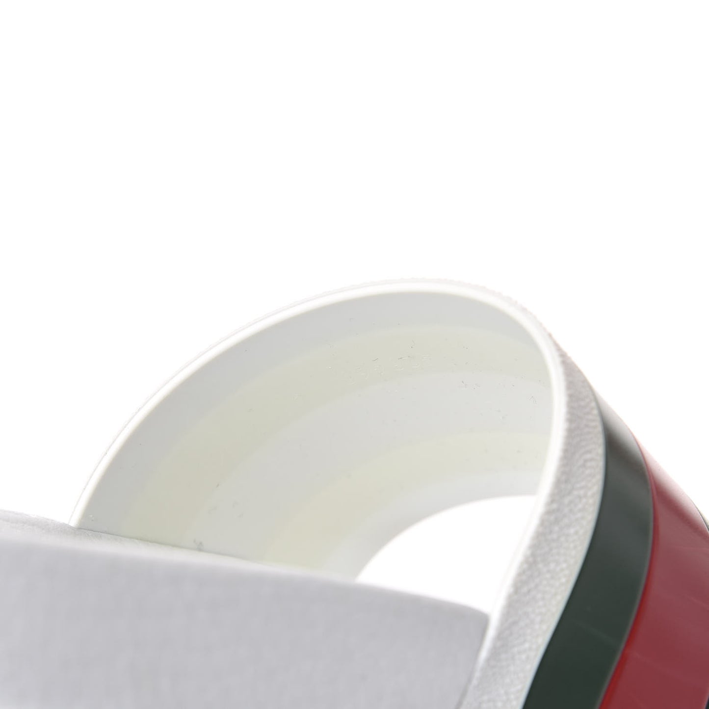 Rubber Web Mens Lug Sole Slide Sandals 6 Great White Green Red