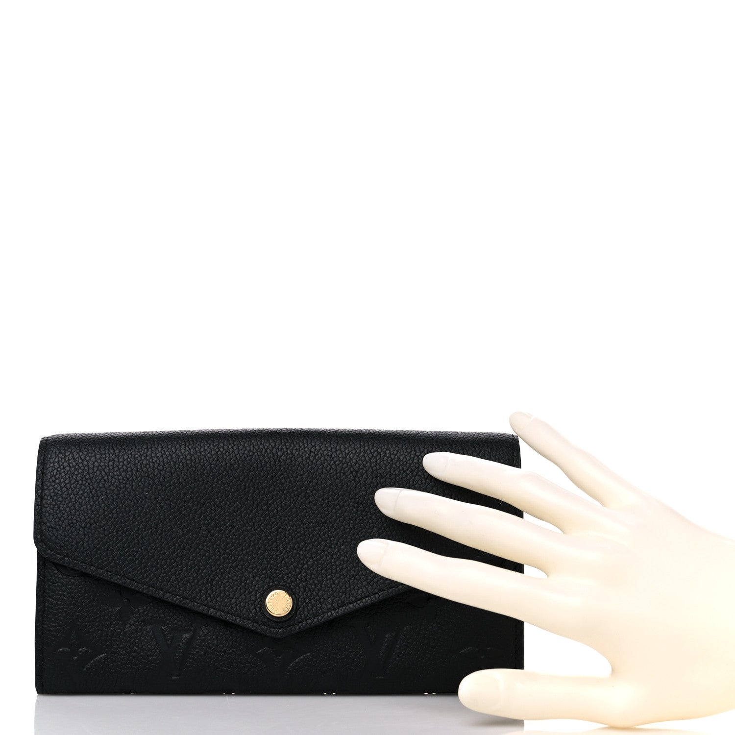 Louis Vuitton Empreinte Sarah Wallet NM Black 2 of 11