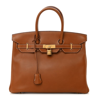 Hermes Natural Barenia Birkin 35 Fauve 1 of 21