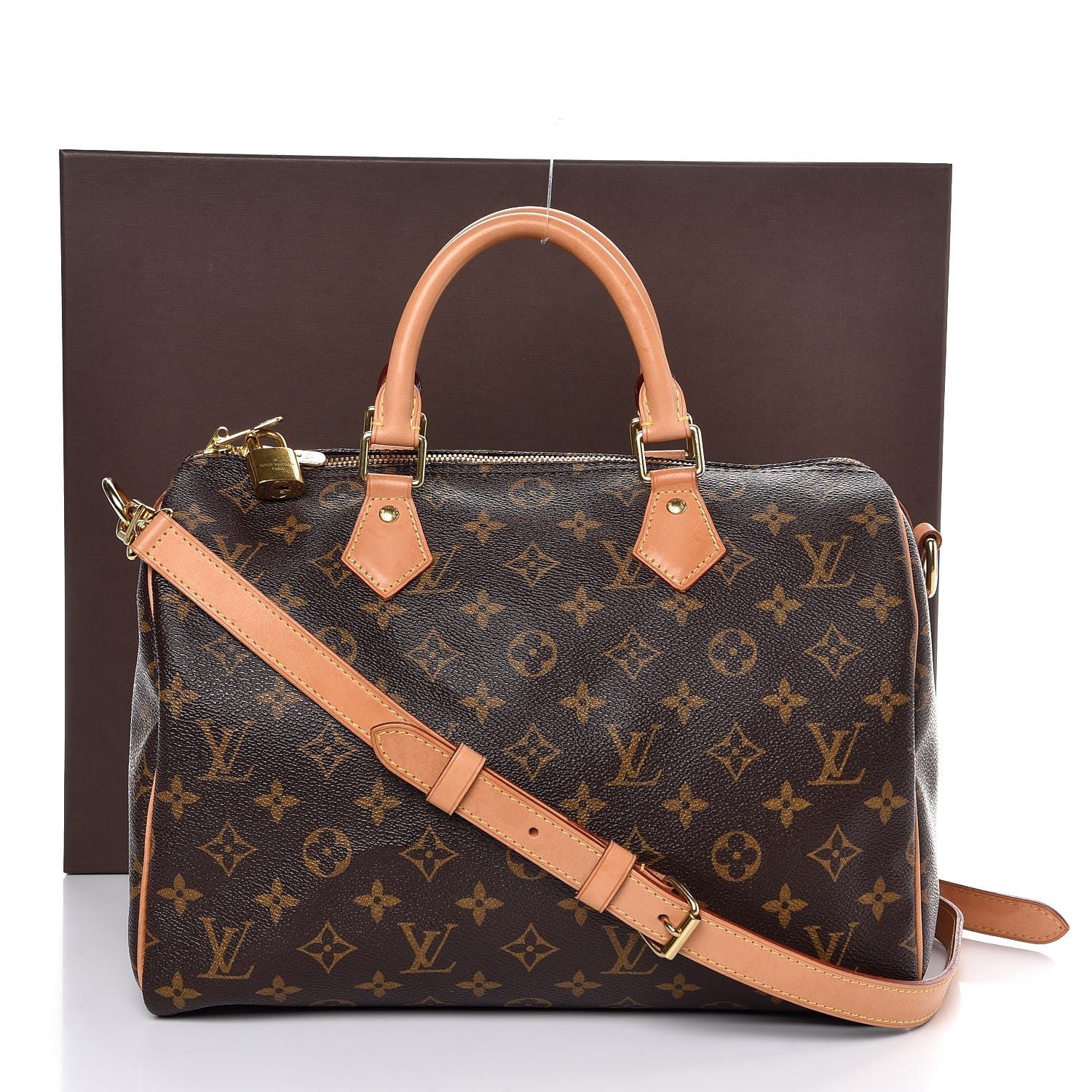 Louis Vuitton Monogram Speedy Bandouliere 30 10 of 10