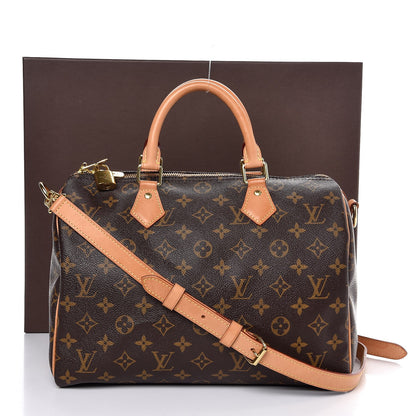 Louis Vuitton Monogram Speedy Bandouliere 30 10 of 10