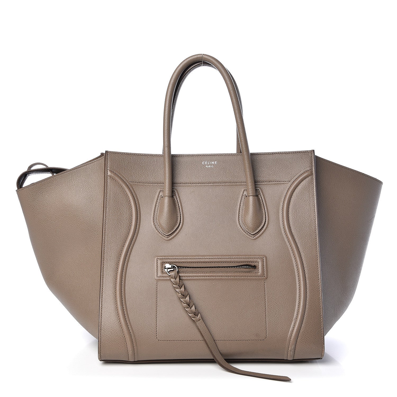 Celine Grained Calfskin Medium Phantom Luggage Taupe 1 of 12