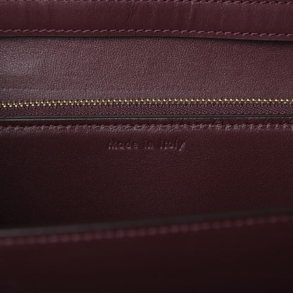 Celine Box Calfskin Medium Classic Box Flap Bag Burgundy 9 of 9