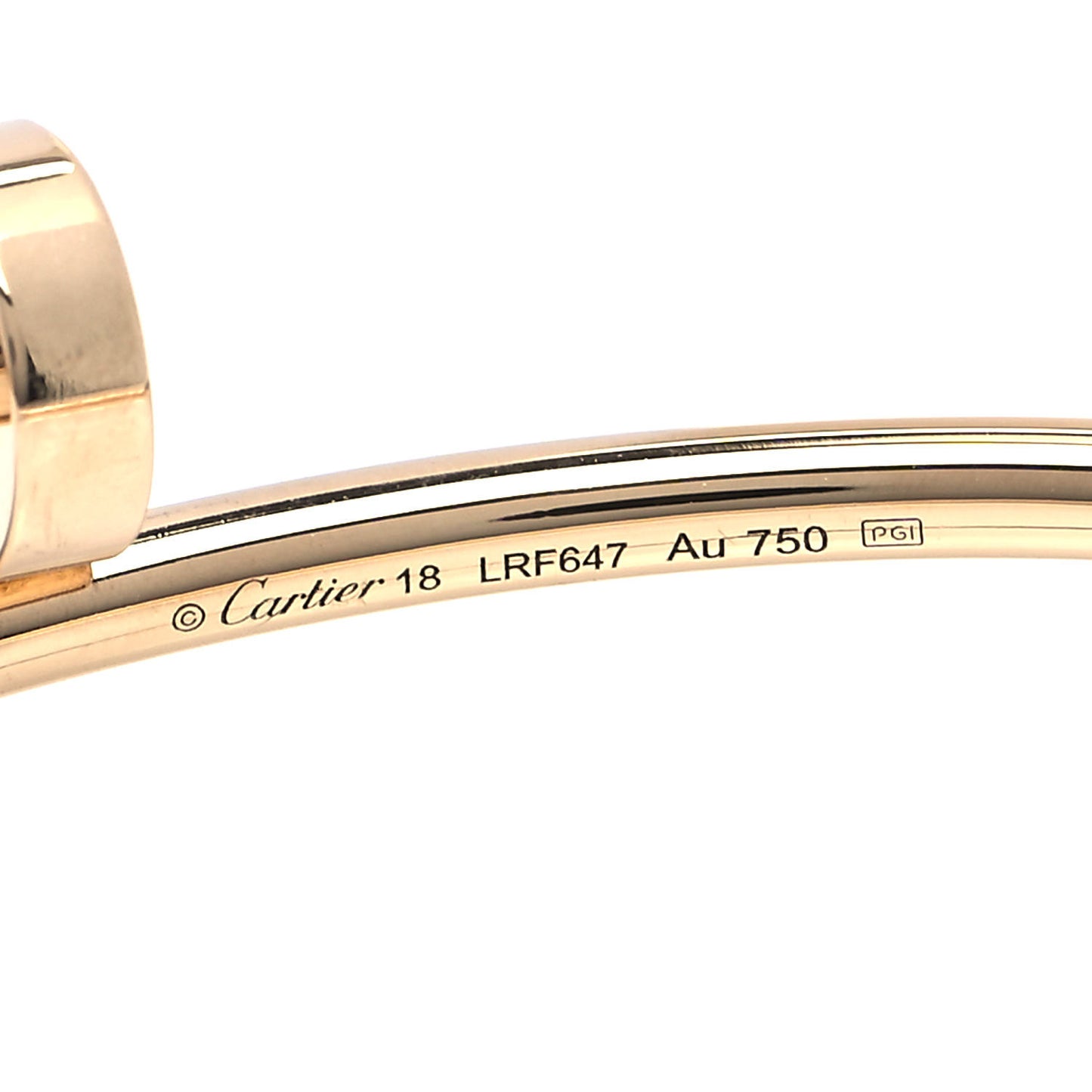 18K Yellow Gold Small Juste Un Clou Bracelet 18