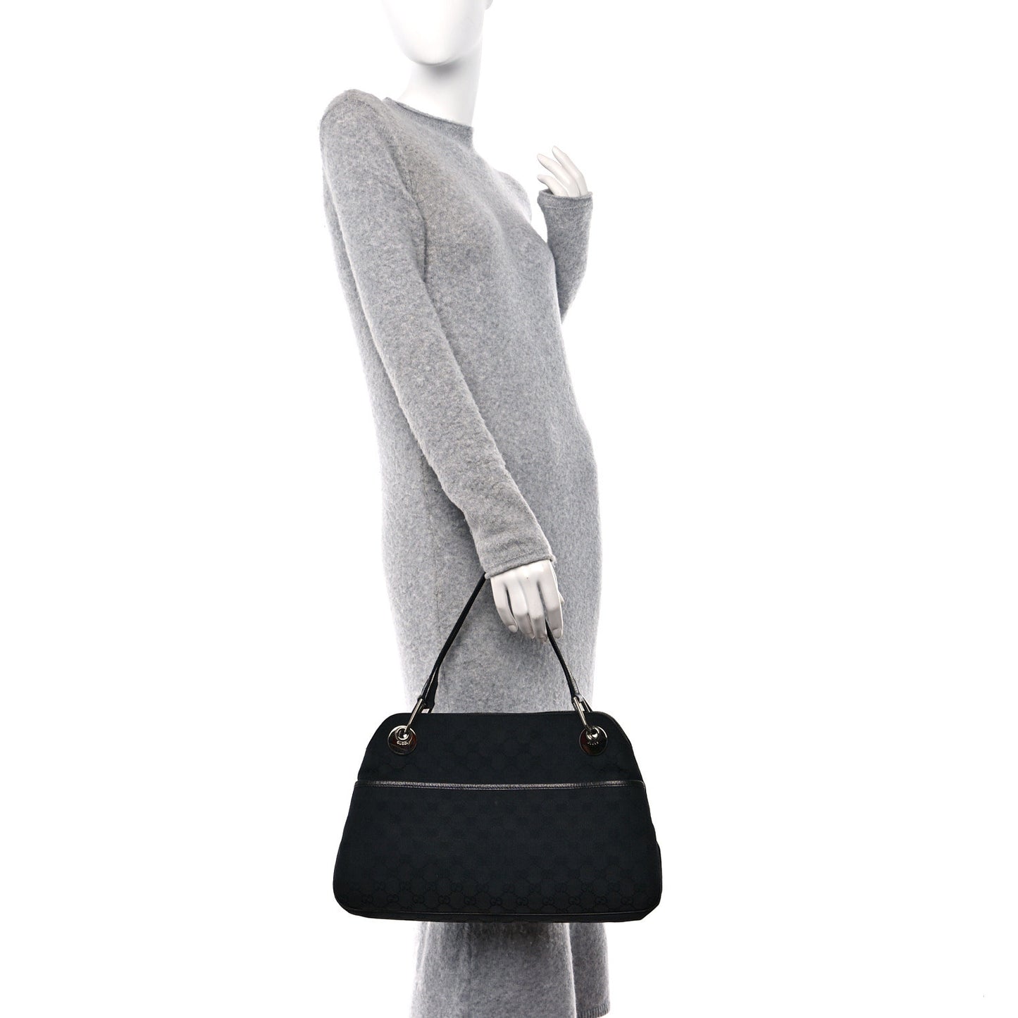 Monogram Medium Eclipse Shoulder Bag Black