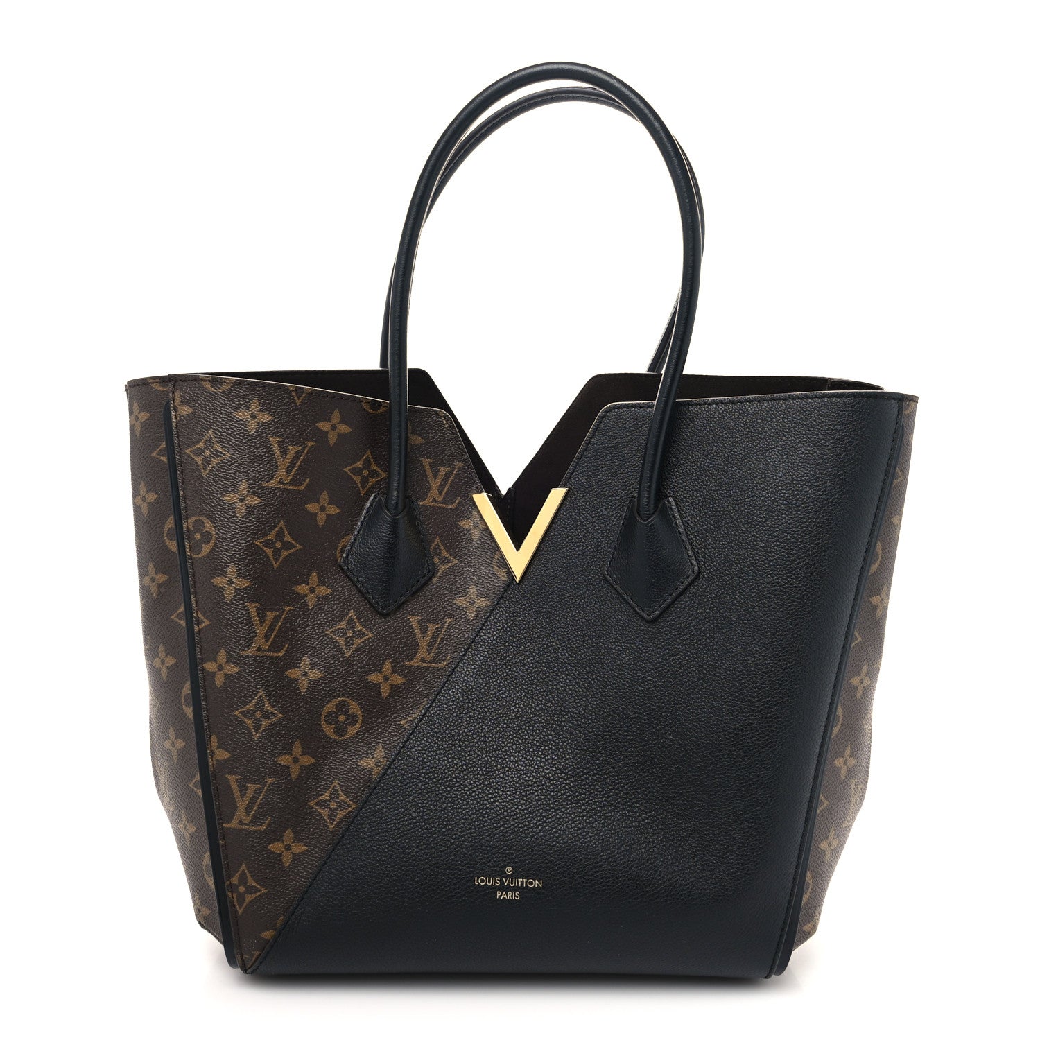 Louis Vuitton Calfskin Monogram Kimono Tote Black 1 of 12