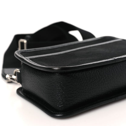Gucci Monogram Jumbo GG Textured Dollar Calfskin Web Mini Crossbody Bag Black 7 of 9