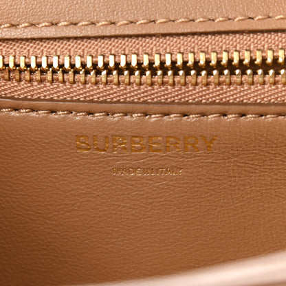 Burberry Calfskin Small TB Envelope Clutch Bag Malt Brown 6 of 10
