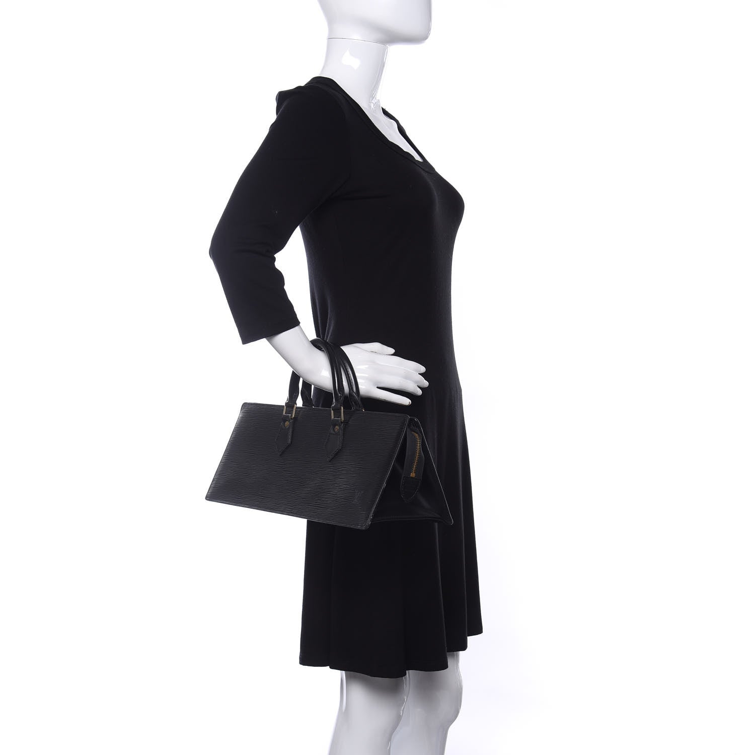 Louis Vuitton Epi Sac Triangle Black 2 of 9