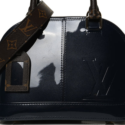 Louis Vuitton Patent Monogram Alma BB Marine 7 of 11