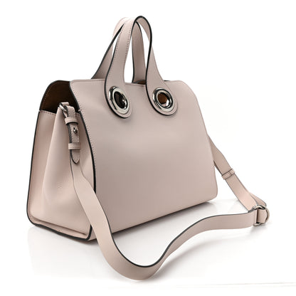 Burberry Smooth Calfskin Small Grommet Embossed Crest Bag Chalk Pink 3 of 15